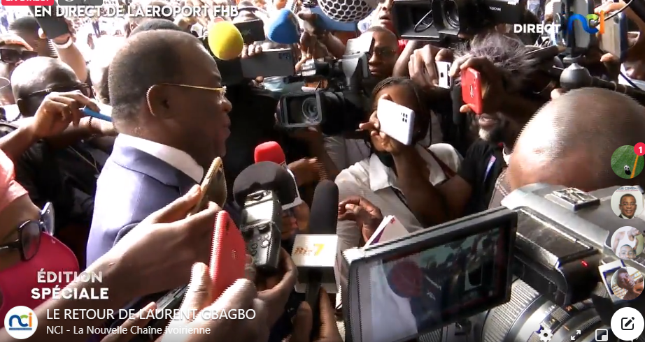 COTE D'IVOIRE : LA SPECIALE ARRIVEE DE LAURENT GBAGBO