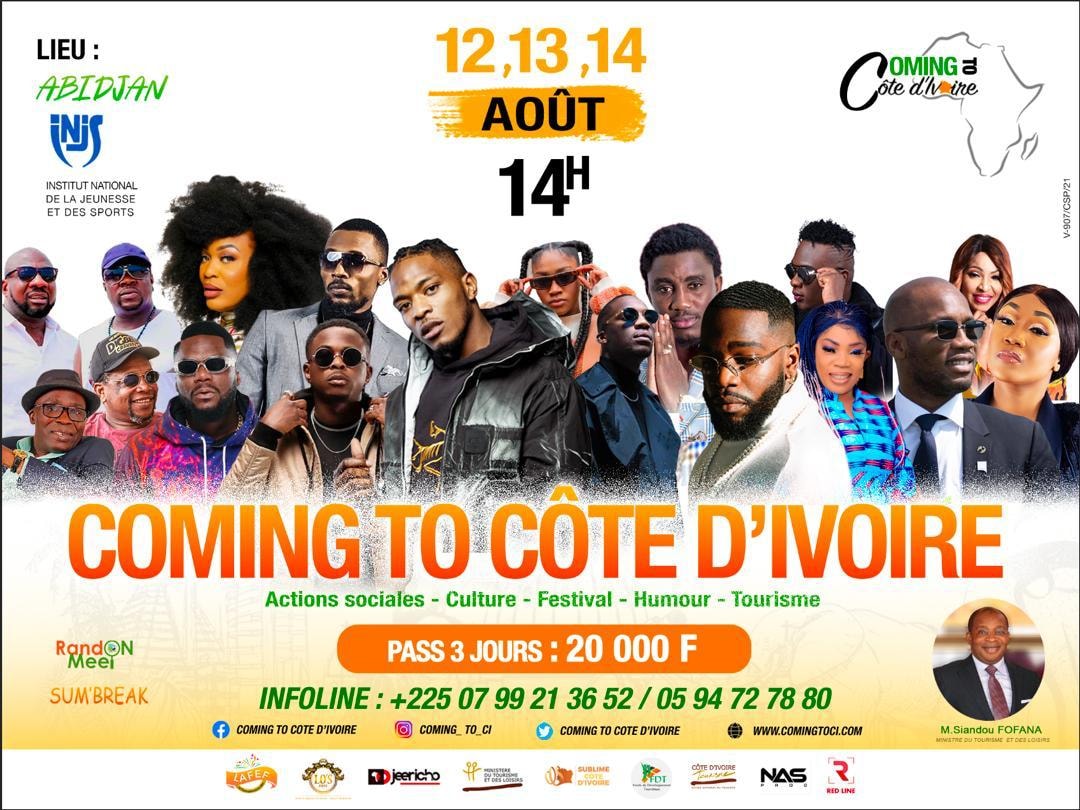 Festival "Coming to Côte d'Ivoire": Niska, Iba One et d'autres artistes font le show à l'INJS jusqu'