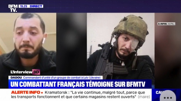 Un volontaire Français en Ukraine à propos des soldats Russes: 'Ils ont le choix entre nos balles et
