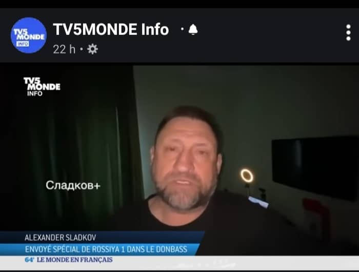 A la télévision Russe, un reporter avoue : ‘’c’est difficile de parler...on ne peut pas repousser l