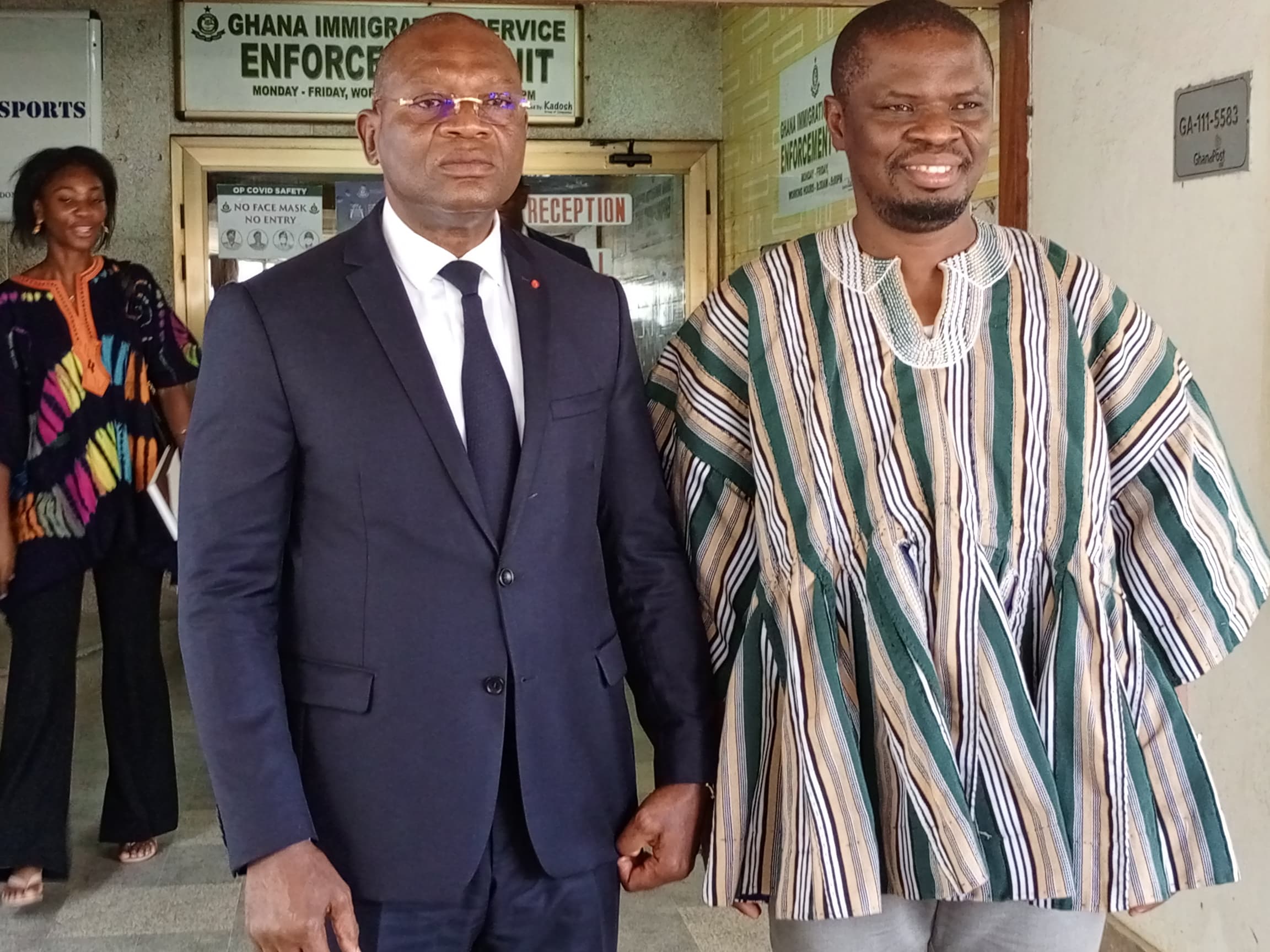 En visite au Ghana/ Le ministre des sports Adjé Silas et son