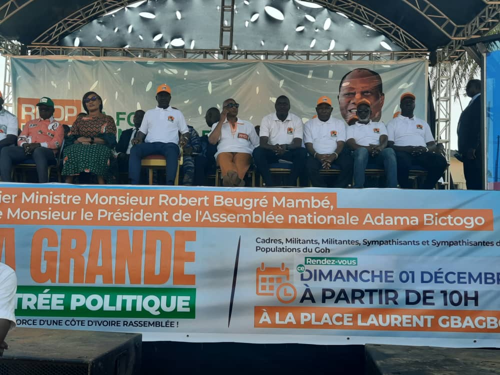 Rentrée politique de la coordination du Rhdp à Gagnoa/ Adama