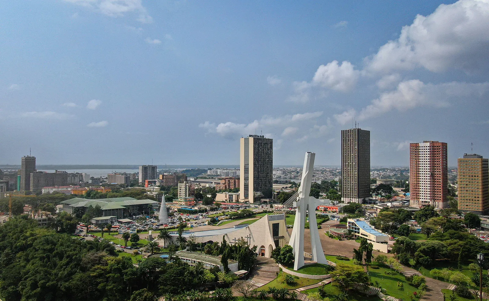 Le quartier du Plateau, cœur financier d'Abidjan, où se négocient une partie des grands équilibres budgétaires du pays.