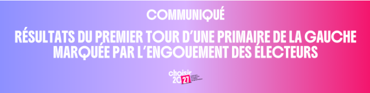 Communiqué du PS Choisir 2027