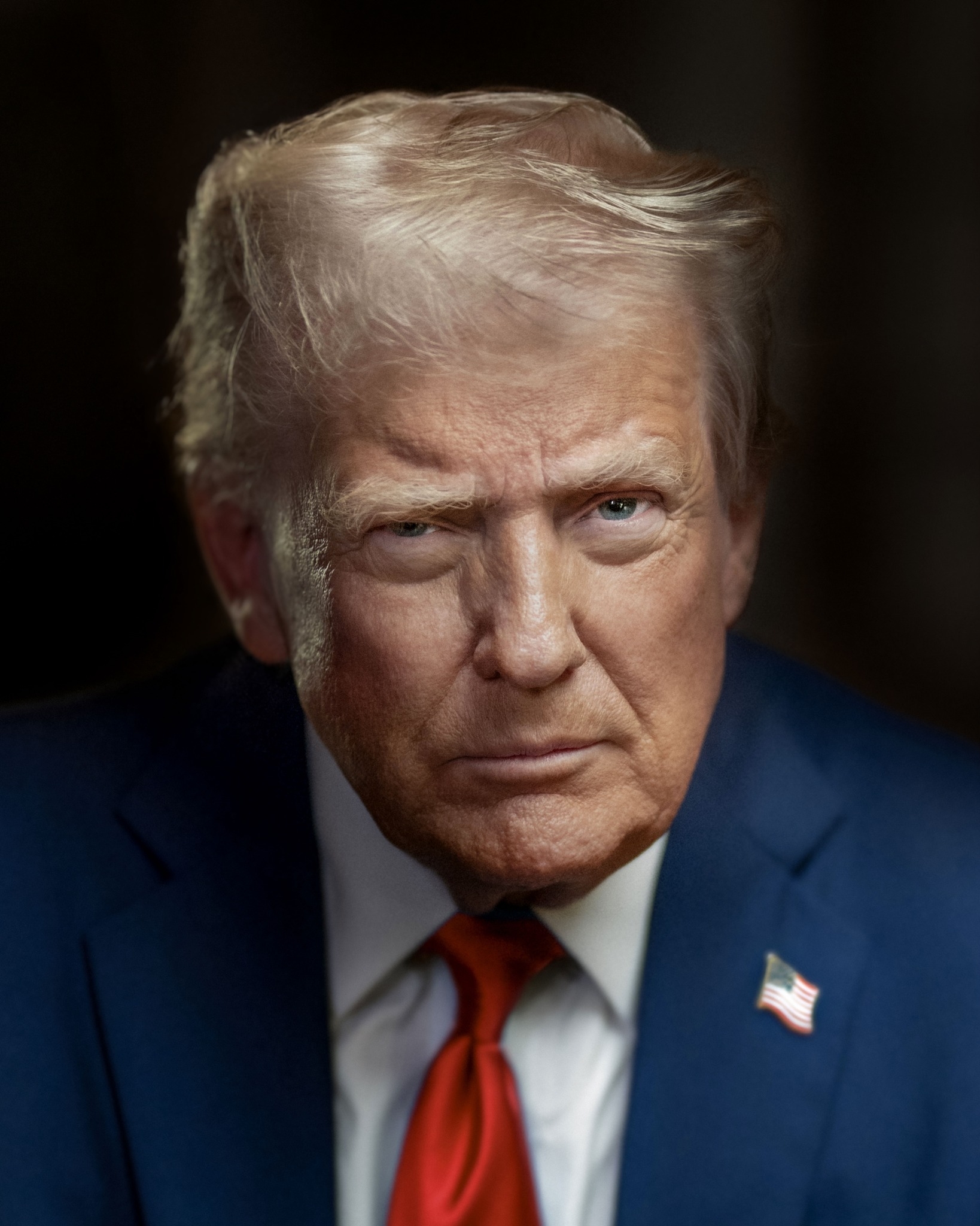 Portrait officiel du président américain Donald Trump